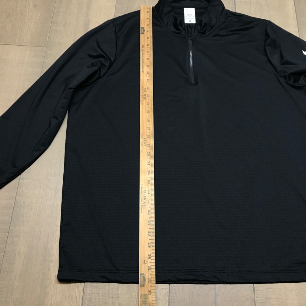 Nike 1/2 Zip Pullover Mens Size 3XLT Black Victory Golf Performance Dri-Fit 1/4 - Picture 10 of 11
